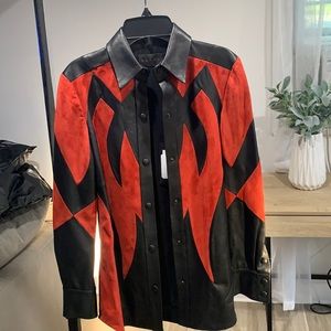 Leather Button Up - Dundas